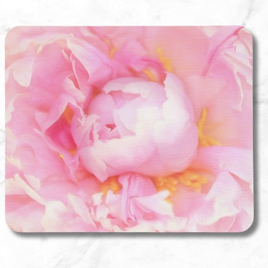 Sluiting van Pink Peony Mousepad Muismat