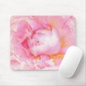 Sluiting van Pink Peony Mousepad Muismat (Met muis)
