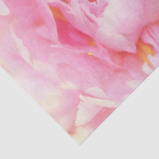 Sluiting van Pink Peony Tissuepapier (Detail)