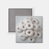 Sluiting van poederdonuts in een bord magneet (Voorkant / Achterkant)