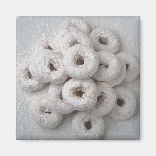 Sluiting van poederdonuts in een bord magneet (Voorkant)