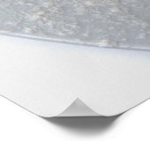 Sluiting van poederdonuts in een bord poster (Hoek)