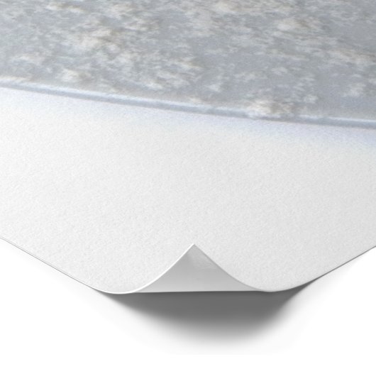 Sluiting van poederdonuts in een bord poster (Hoek)