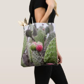 Sluiting van Prickly Pear Cactus Tote Bag (Dichtbij)