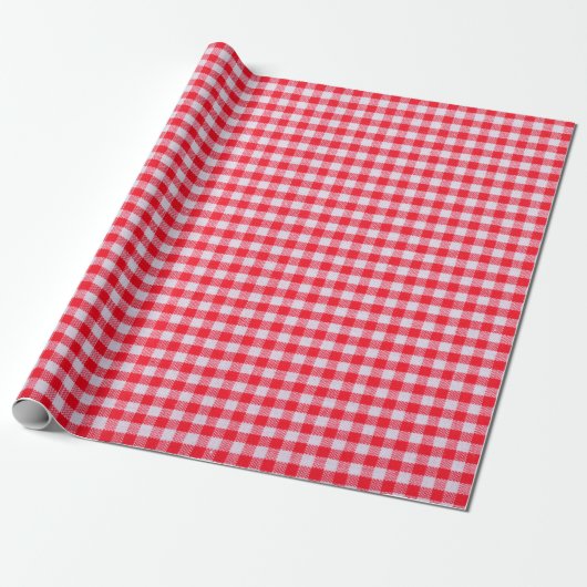 Sluiting van rode ingewanden, tableclothtextuur cadeaupapier (Uitgerold)