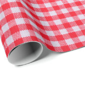 Sluiting van rode ingewanden, tableclothtextuur cadeaupapier (Rol Hoek)