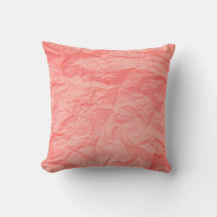 Sluiting van roze kreukjes oud met papier p kussen