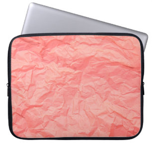 Sluiting van roze kreukjes oud met papier p laptop sleeve