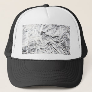 Sluiting van ruw aluminiumfolie trucker pet