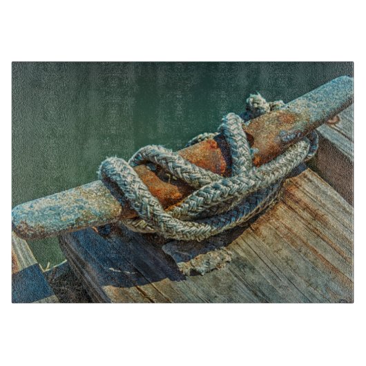 Sluiting van scheuren en touw snijplank (Voorkant)