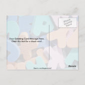 Sluiting van schuimletters voor kinderen briefkaart (Achterkant)