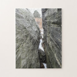 Sluiting van sedimentaire rotsfieten legpuzzel