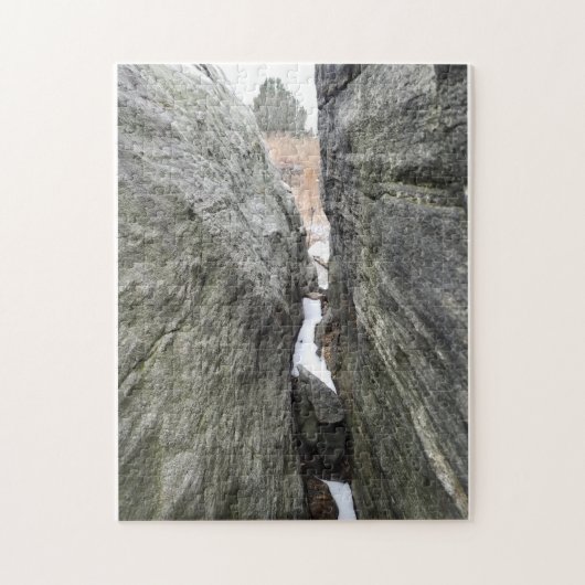 Sluiting van sedimentaire rotsfieten legpuzzel (Verticaal)