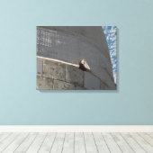 Sluiting van Space Shuttle Atlantis Canvas Afdruk (Insitu (Houten vloer))