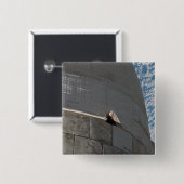 Sluiting van Space Shuttle Atlantis Vierkante Button 5,1 Cm (Voorkant /achterkant)