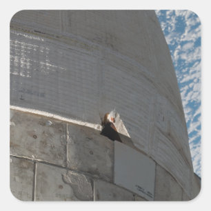 Sluiting van Space Shuttle Atlantis Vierkante Sticker