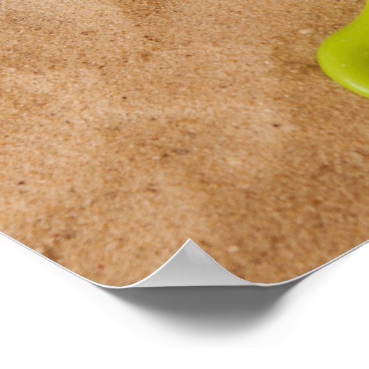 Sluiting van speelgoed op zand poster (Hoek)