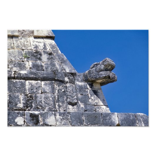 Sluiting van stenen die een oude Mayaan maken Foto Afdruk (Voorkant)