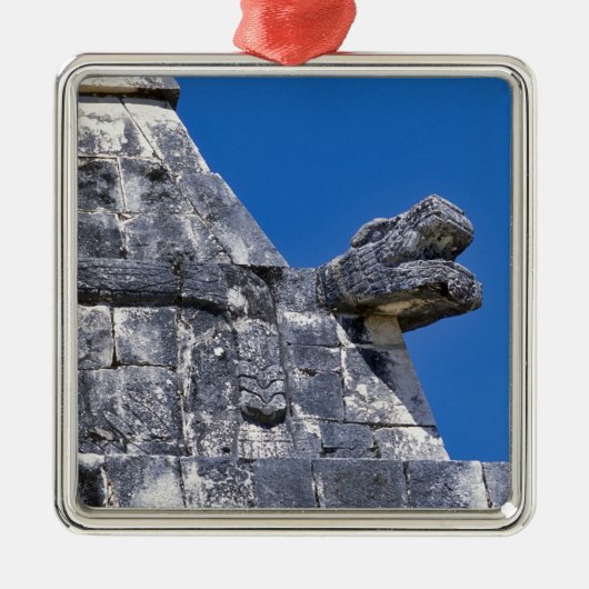 Sluiting van stenen die een oude Mayaan maken Metalen Ornament (Voorkant)