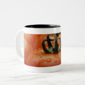 Sluiting van tomaten 2 tweekleurige koffiemok (Voorkant links)