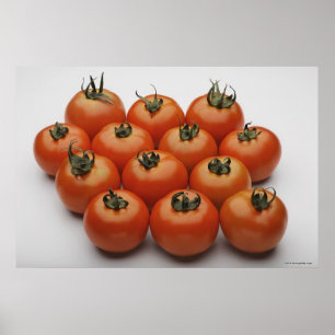 Sluiting van tomaten poster