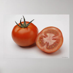 Sluiting van twee tomaten poster