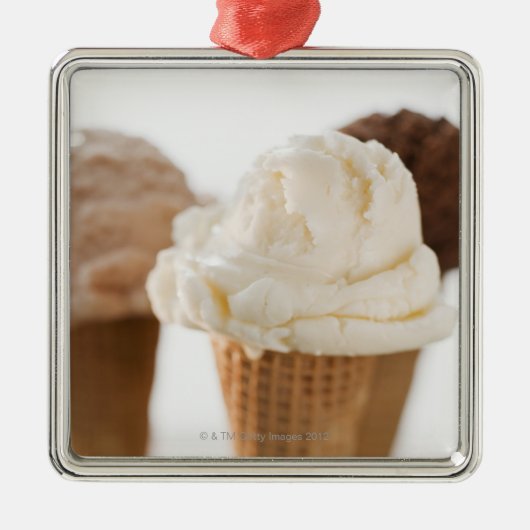 Sluiting van verschillende ijsjes metalen ornament (Voorkant)