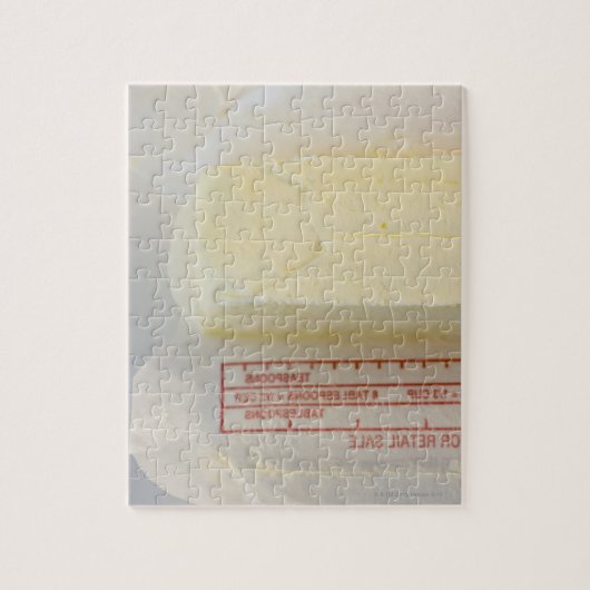 Sluiting van verse boter legpuzzel (Verticaal)
