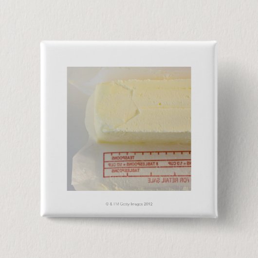 Sluiting van verse boter vierkante button 5,1 cm (Voorkant)