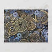 Sluiting van Vietnamese munten Briefkaart (Voorkant)