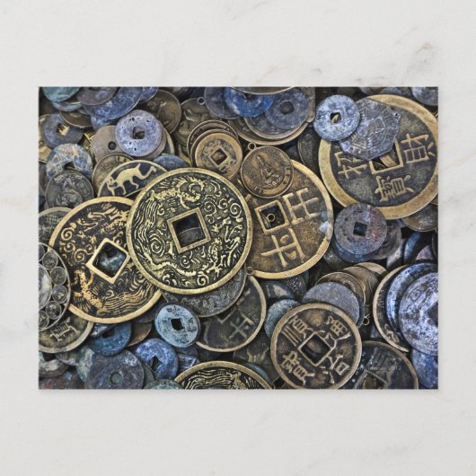 Sluiting van Vietnamese munten Briefkaart (Voorkant)