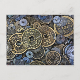 Sluiting van Vietnamese munten Briefkaart