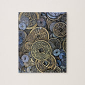 Sluiting van Vietnamese munten Legpuzzel (Verticaal)