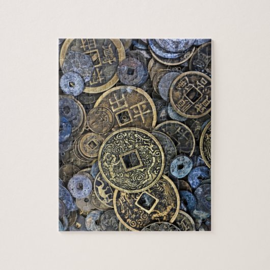 Sluiting van Vietnamese munten Legpuzzel (Verticaal)