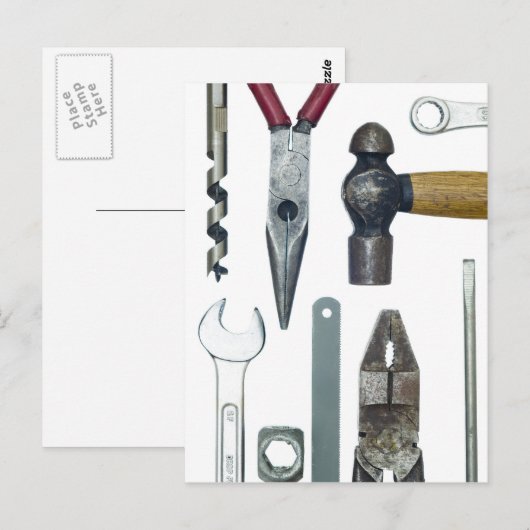 Sluiting van werktuigen briefkaart (Voorkant / Achterkant)