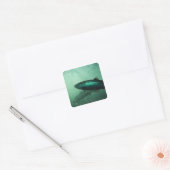 Sluiting van zalm met 2 vierkante sticker (Envelop)
