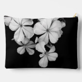 Sluiting van zwarte en witte bloemen etui (Achterkant)