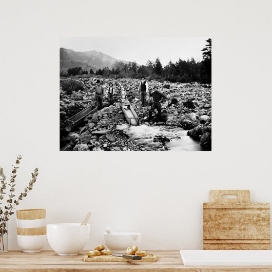 SLUITING VOOR GOLD c. 1890 Poster (Keuken)