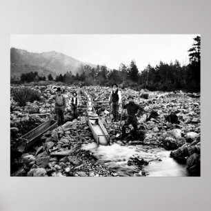 SLUITING VOOR GOLD c. 1890 Poster