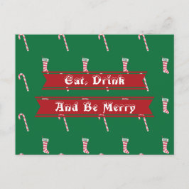 Sluitingen en snoeprietkerstmis briefkaart