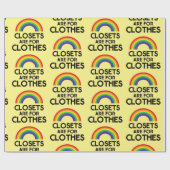 Sluitingen voor kleding zijn Gay Pride Cadeaupapier (Vlak)