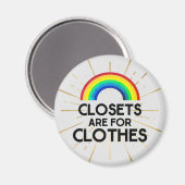 Sluitingen voor kleding zijn Gay Pride Magneet (Voorkant / Achterkant)