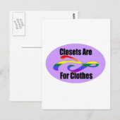 Sluitingen zijn voor kleding briefkaart (Voorkant / Achterkant)