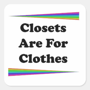 Sluitingen zijn voor kleding vierkante sticker