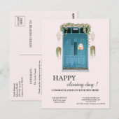 Sluitingsdag Nieuwe woning makelaar Briefkaart (Voorkant / Achterkant)