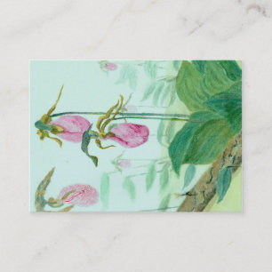 Sluitingskaart - Dame Slippers Roze lentes Informatiekaartje