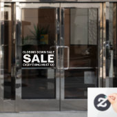 Sluitingsuitveringsbord Raamsticker (Kantoordeur)