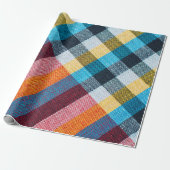 Sluitstructuur van textiel, lendeltje met Thaise s Cadeaupapier (Uitgerold)