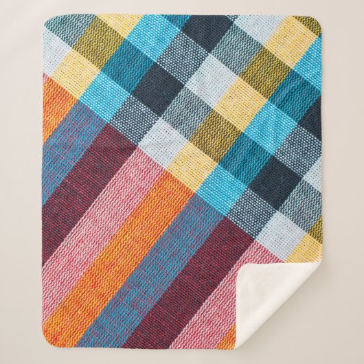 Sluitstructuur van textiel, lendeltje met Thaise s Sherpa Deken (Voorkant)