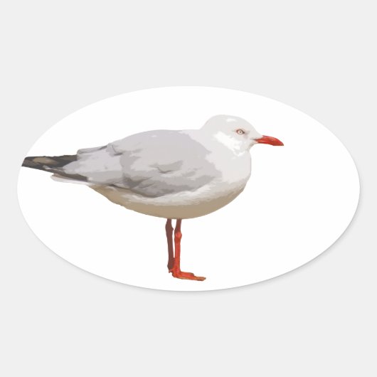 Sluitvormig grafisch ontwerp ovale sticker (Voorkant)
